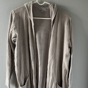 Barefoot Dreams open hooded cardigan XL